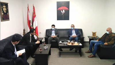 وفد من سفارة جمورية كوريا الديمقراطية في دمشق يلتقي وفد قيادي من &quot;الشيوعي اللبناني&quot;