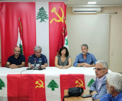 مؤتمر صحافي للشيوعي حول انتفاضة الشعب اللبناني