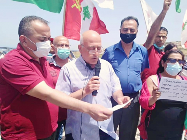 الشيوعي من الناقورة: رفضاً لمفاوضات ترسيم الحدود مع العدو الصهيوني
