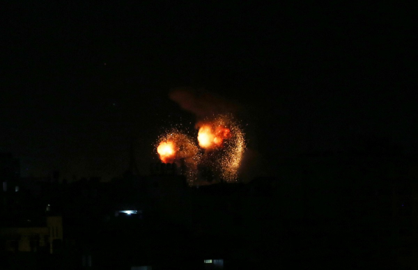 قصف صهيوني شمال قطاع غزة بزعم الرد على إطلاق بالونات مفخخة