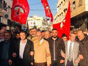 الحزب الشيوعي يشارك بانطلاقة الجبهة الديمقراطية لتحرير فلسطين في الشمال